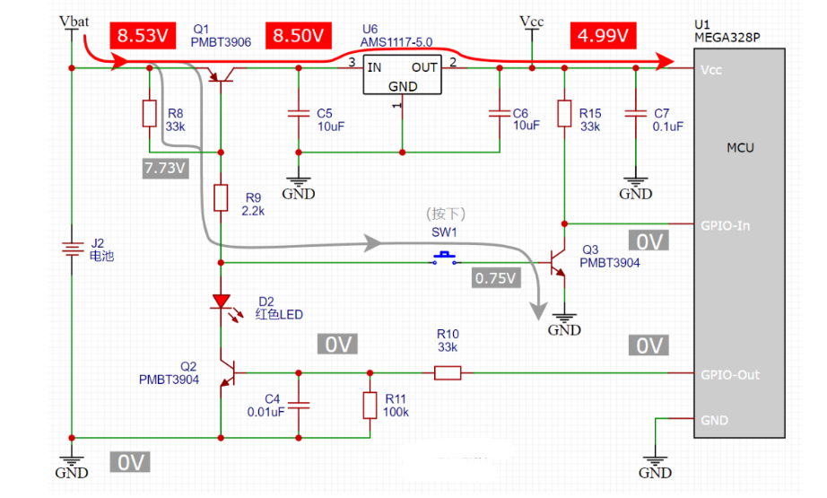 一鍵開機 關機電路